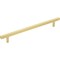 Jeffrey Alexander 192 mm Center-to-Center Brushed Gold Square Dominique Cabinet Bar Pull 845-192BG - alternate 1